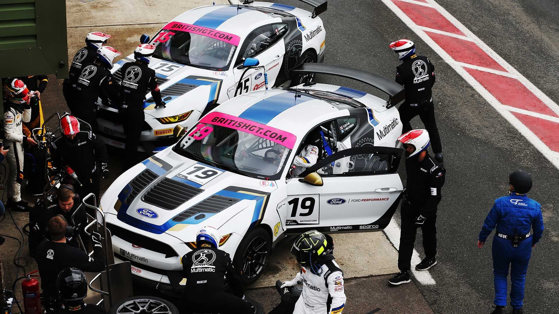 Multimatic built Ford Mustang GT4 in British GT series