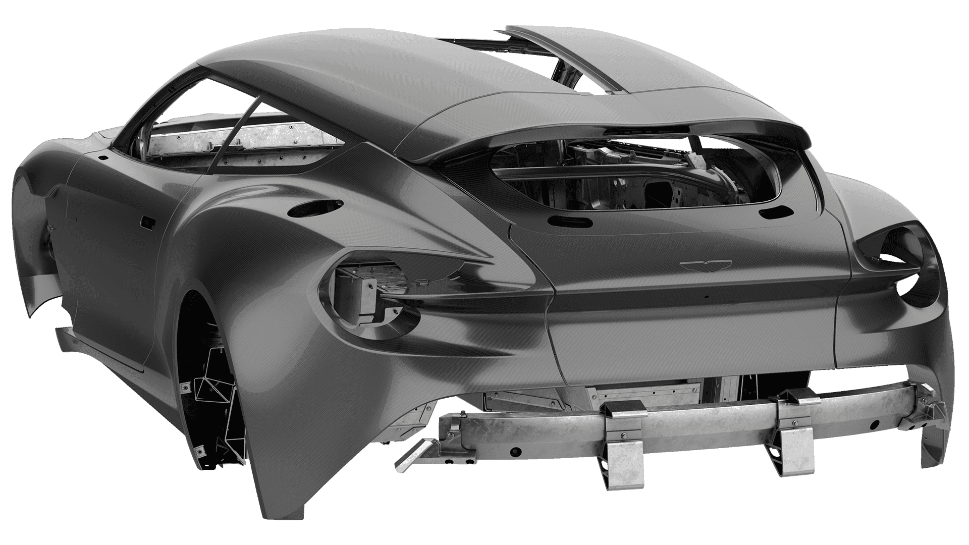 Carbon Fibre Body of the Aston Martin Vanquish Zagato Shooting Brake